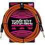 Ernie Ball Braided Straight to Straight Instrument Cable 10 ft. Pumpkin Pie
