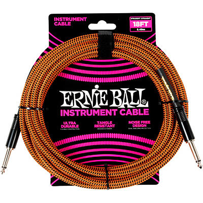 Ernie Ball Braided Straight to Straight Instrument Cable