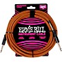 Ernie Ball Braided Straight to Straight Instrument Cable 18 ft. Pumpkin Pie