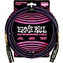 Ernie Ball Braided XLR Microphone Cable 10 ft. Neon Purple/Black