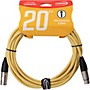 Livewire Braided XLR Microphone Cable 20 ft. Brass Note