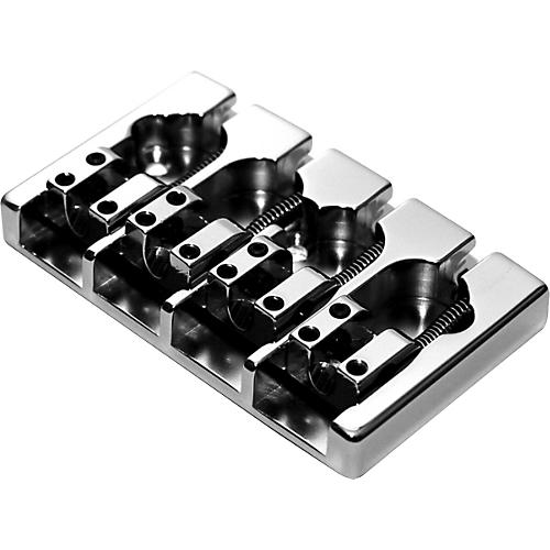 Hipshot Brass A-Style Bass Bridge Mount 2 - String-Through Chrome ...