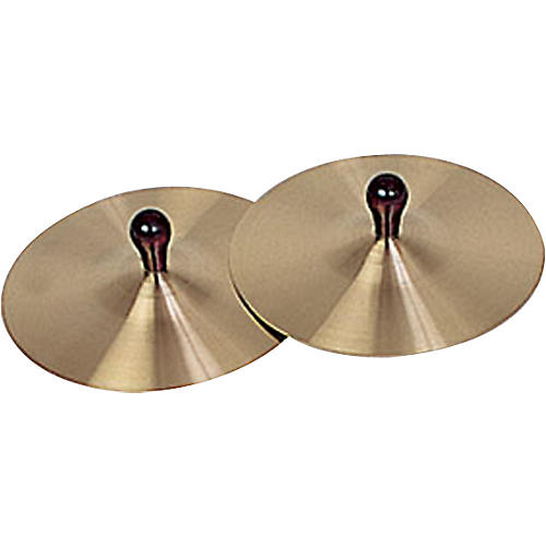 Rhythm Band Brass Cymbals With Knobs 7 in. Pair With Handles