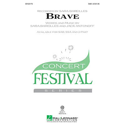 Hal Leonard Brave SAB by Sara Bareilles arranged by Audrey Snyder