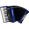 Hohner Bravo II 48 Accordion With Black Bellows - BlackBlue