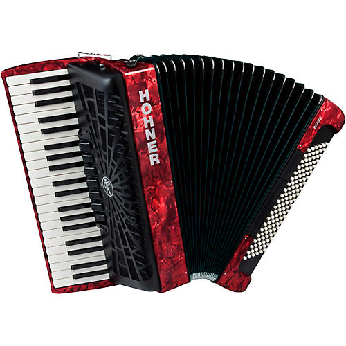 Hohner Bravo III 120 Accordion With Black Bellows Condition 2 - Blemished Red 197881325701