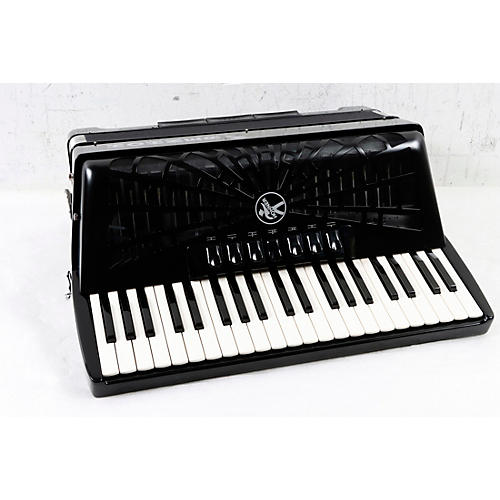 Hohner Bravo III 120 Accordion With Black Bellows Condition 3 - Scratch and Dent Black 197881022006