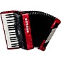 Hohner Bravo III 72 Accordion With Black Bellows Red