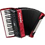 Hohner Bravo III 96 Accordion With Black Bellows Red