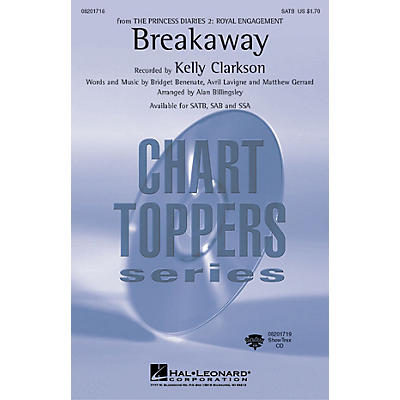 Hal Leonard Breakaway ShowTrax CD by Kelly Clarkson Arranged by Alan Billingsley