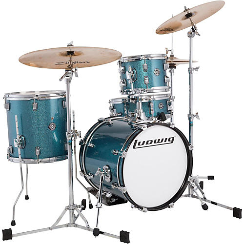 Ludwig Breakbeats By Questlove 4 Piece Shell Pack Azure Sparkle Musician S Friend