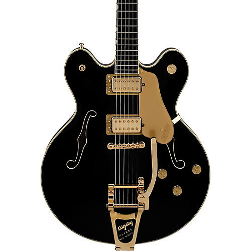 Gretsch Guitars Broadkaster LX Center Block With String-Thru Bigsby and Gold Hardware Electric Guitar Black