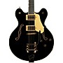Gretsch Guitars Broadkaster LX Center Block With String-Thru Bigsby and Gold Hardware Electric Guitar Black JT25103169
