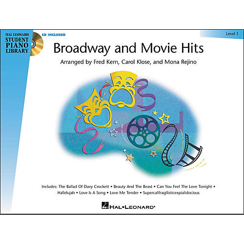 Broadway And Movie Hits Level 1 Book/CD Hal Leonard Student Piano Library