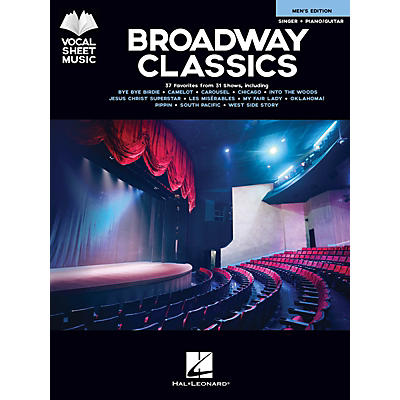Hal Leonard Broadway Classics - Men's Edition (Singer + Piano/Guitar) Vocal Sheet Series Songbook