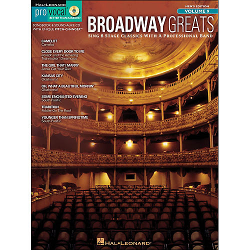 Broadway Greats - Pro Vocal Songbook & CD for Male Singers Volume 9