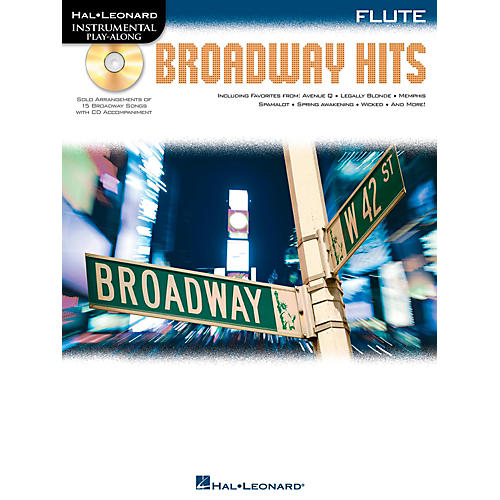 Broadway Hits For Flute - Instrumental Play-Along Book/CD