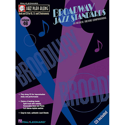 Broadway Jazz Standards (Jazz Play-Along Volume 46) Jazz Play Along Series Softcover with CD by Various