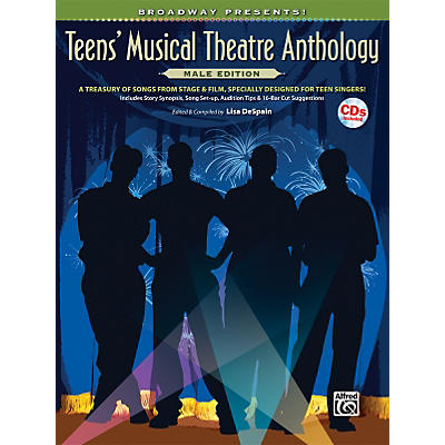 Alfred Broadway Presents! Teens' Musical Theatre Anthology Male Edition Book & Online Audio