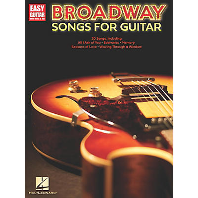 Hal Leonard Broadway Songs for Guitar - Easy Guitar Tab Songbook