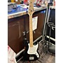 Used Squier Bronco Electric Bass Guitar Black and White
