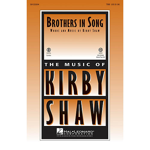 Hal Leonard Brothers In Song ShowTrax CD Composed by Kirby Shaw