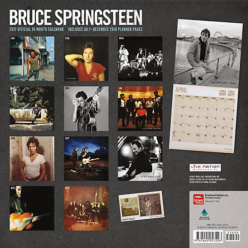 Bruce Springsteen 2017 Live Nation Calendar