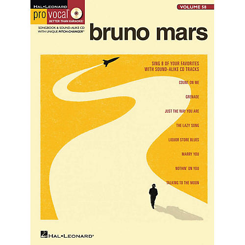 Bruno Mars - Pro Vocal Songbook & CD For Male Singers Volume 58