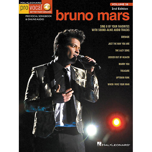 Hal Leonard Bruno Mars (Pro Vocal Men's Edition Volume 58) Pro Vocal Series Softcover Audio Online