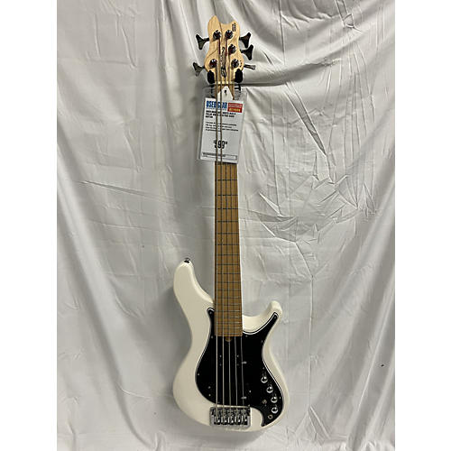 Brubaker Brute MJX-5 Electric Bass Guitar Polar White