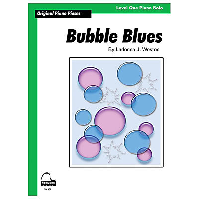 SCHAUM Bubble Blues Educational Piano Book by Ladonna J. Weston (Level 1)