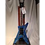 Used Dean Buddy Blaze Solid Body Electric Guitar Blue Ghost Flames