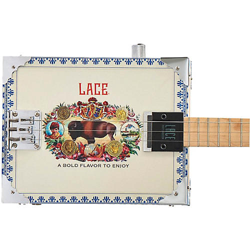 Lace Buffalo Bull Acoutic-Electric Cigar Box Guitar 3 string