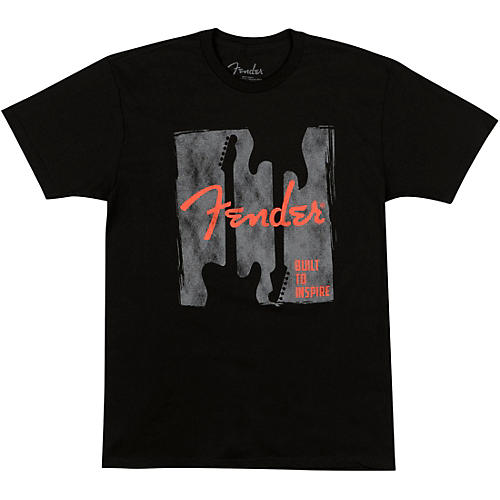 Fender Built To Inspire Men's T-Shirt XX Large Black