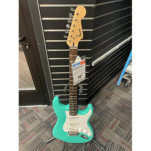 Squier Bullet Stratocaster Solid Body Electric Guitar Seafoam Green
