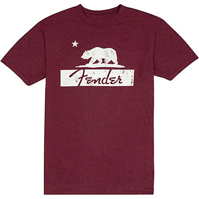 Fender Burgundy Bear Unisex T-Shirt