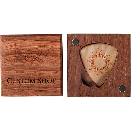 Knc Picks Burning Sun Guitar Pick With Wooden Box Single