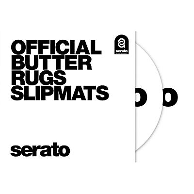 SERATO Butter Rug Thud Rumble 12 in. Black Slipmats (Pair)