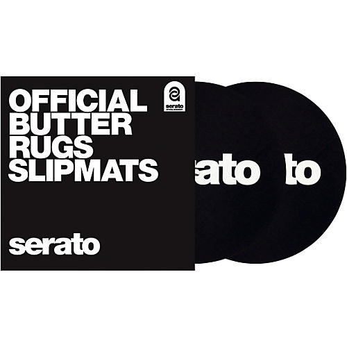 Butter Rug Thud Rumble 7 in. Black Turntable Slipmats (Pair)