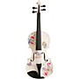 Rozanna's Violins Butterfly Dream White Glitter Series Violin Outfit 4/4
