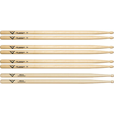 Vater Buy 3 5A Wood Drum Sticks Pairs, Get 1 Free KEG 5A Pair