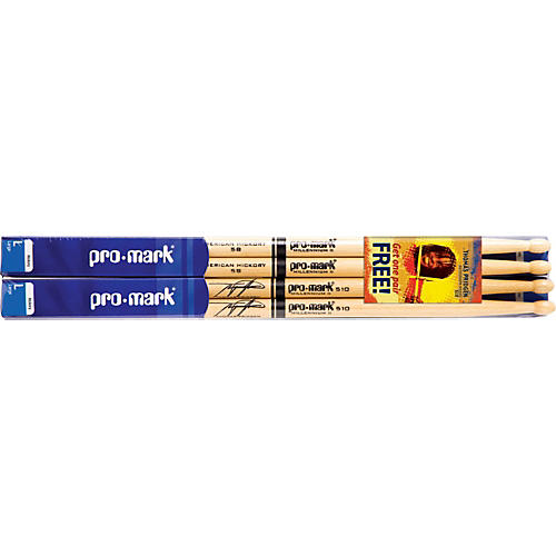 Buy 3 Pair of American Hickory Sticks, Get Pair of T Pridge Sticks Free