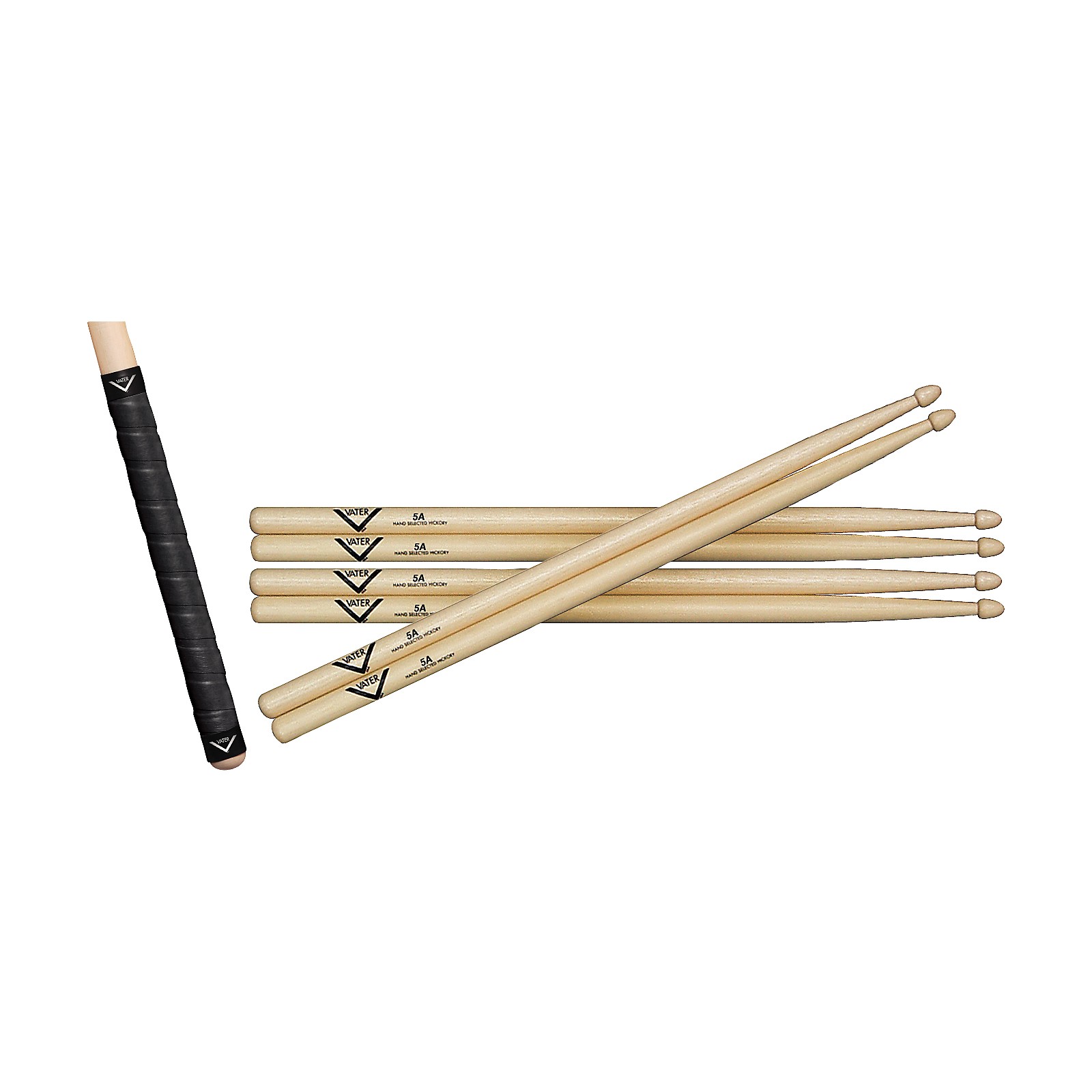 Vater Buy 3 Pairs of Hickory Sticks, Get a Free Pair of Sticks and Free