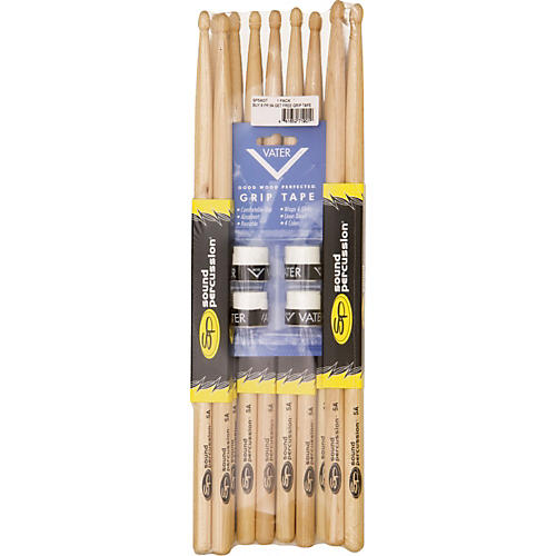 Buy 6 Pairs of Sound Percussion Sticks Get Free Vater Grip Tape