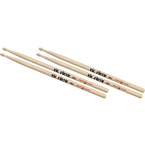 Buy One Get One Free American Classic Hickory Drumsticks 5B Wood Tip