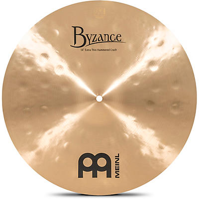 MEINL Byzance Traditional Extra Thin Hammered Crash Cymbal -