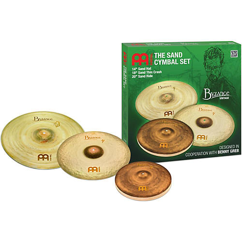 MEINL Byzance Vintage Series Benny Greb Sand Cymbal Set 14, 18