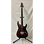 Used Schecter Guitar Research C-1 FR PLATINUM Solid Body Electric Guitar Crimson Red Burst