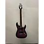 Used Schecter Guitar Research C-1 PLATINUM Solid Body Electric Guitar SATIN PURPLE FLAME