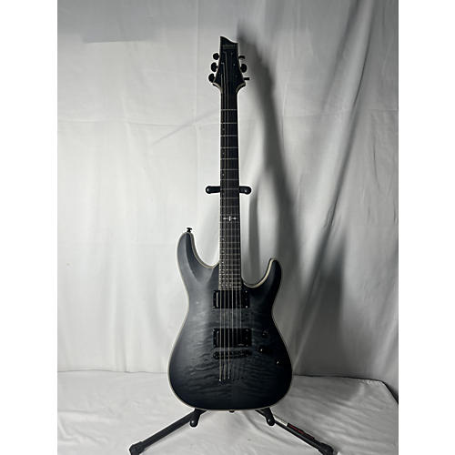 Schecter Guitar Research C-1 Platnuim Solid Body Electric Guitar Trans Black